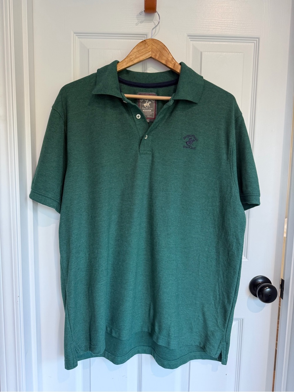 Beverly Hills Polo Club Forest Green Men's Polo